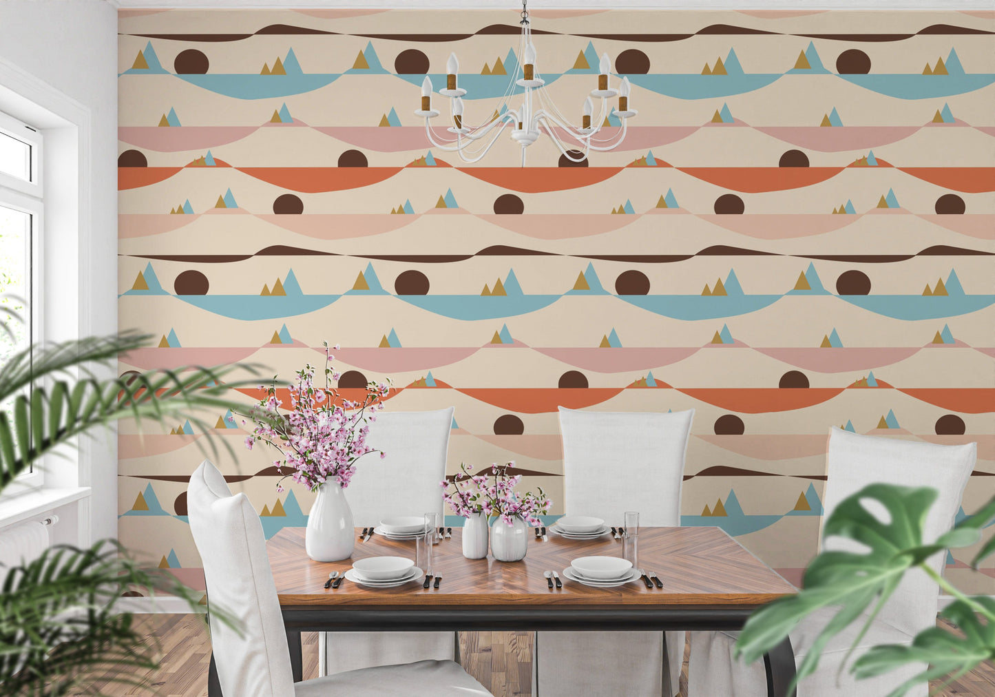 Apricity sunset mural for walls and interiors