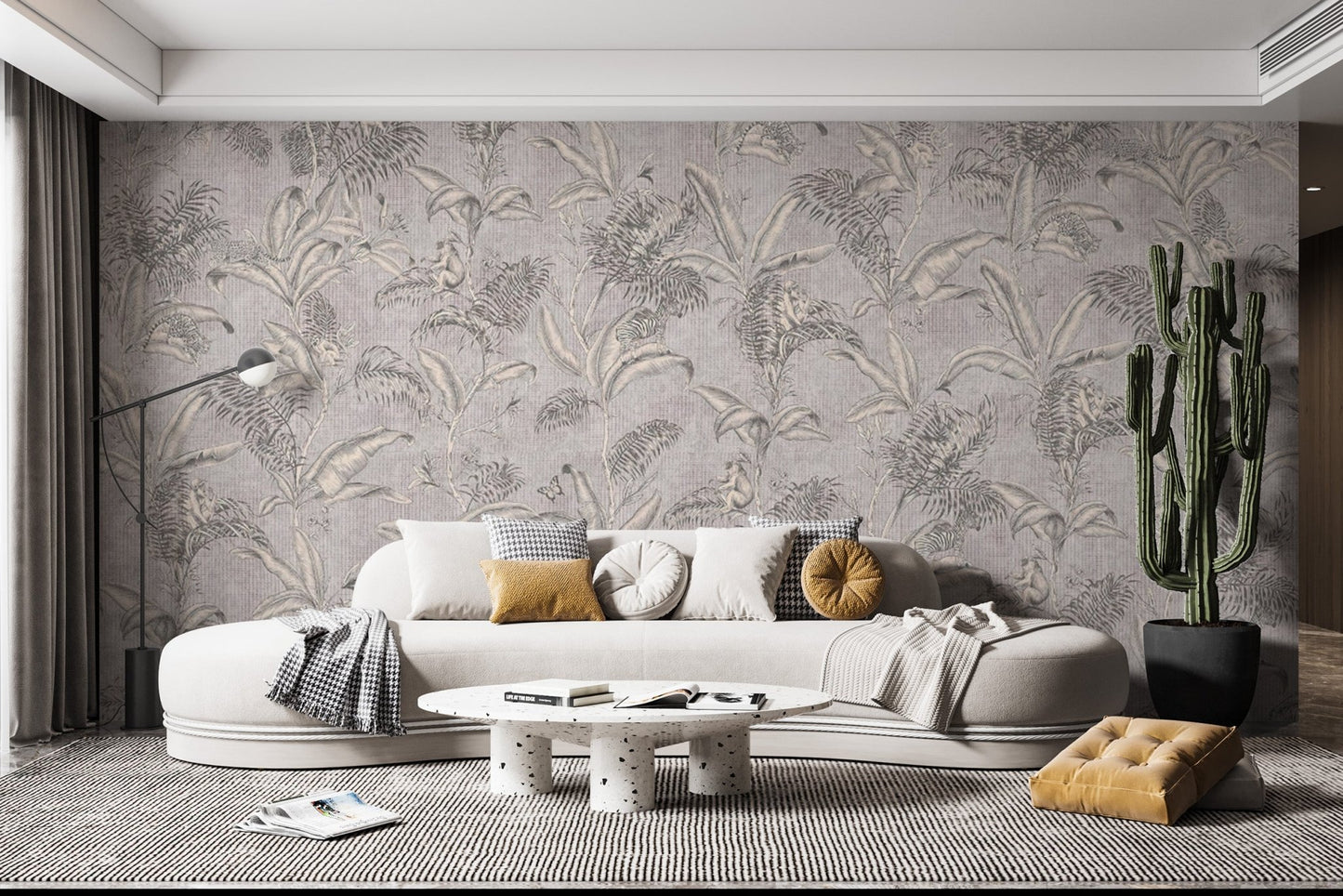 Modern botanical wallpaper aesthetic, B629
