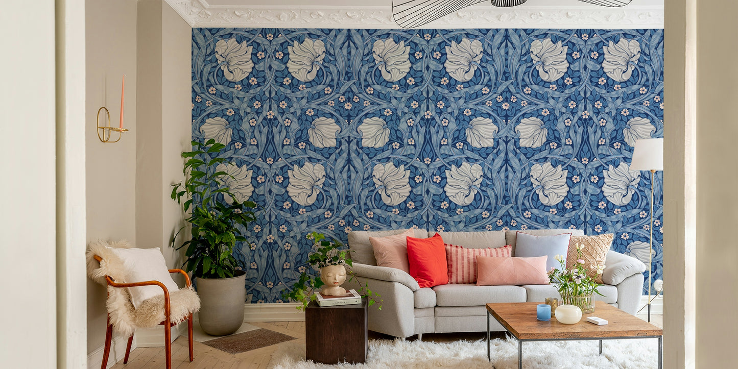 Soft, intricate Pimpernel wallpaper perfect for home decor.