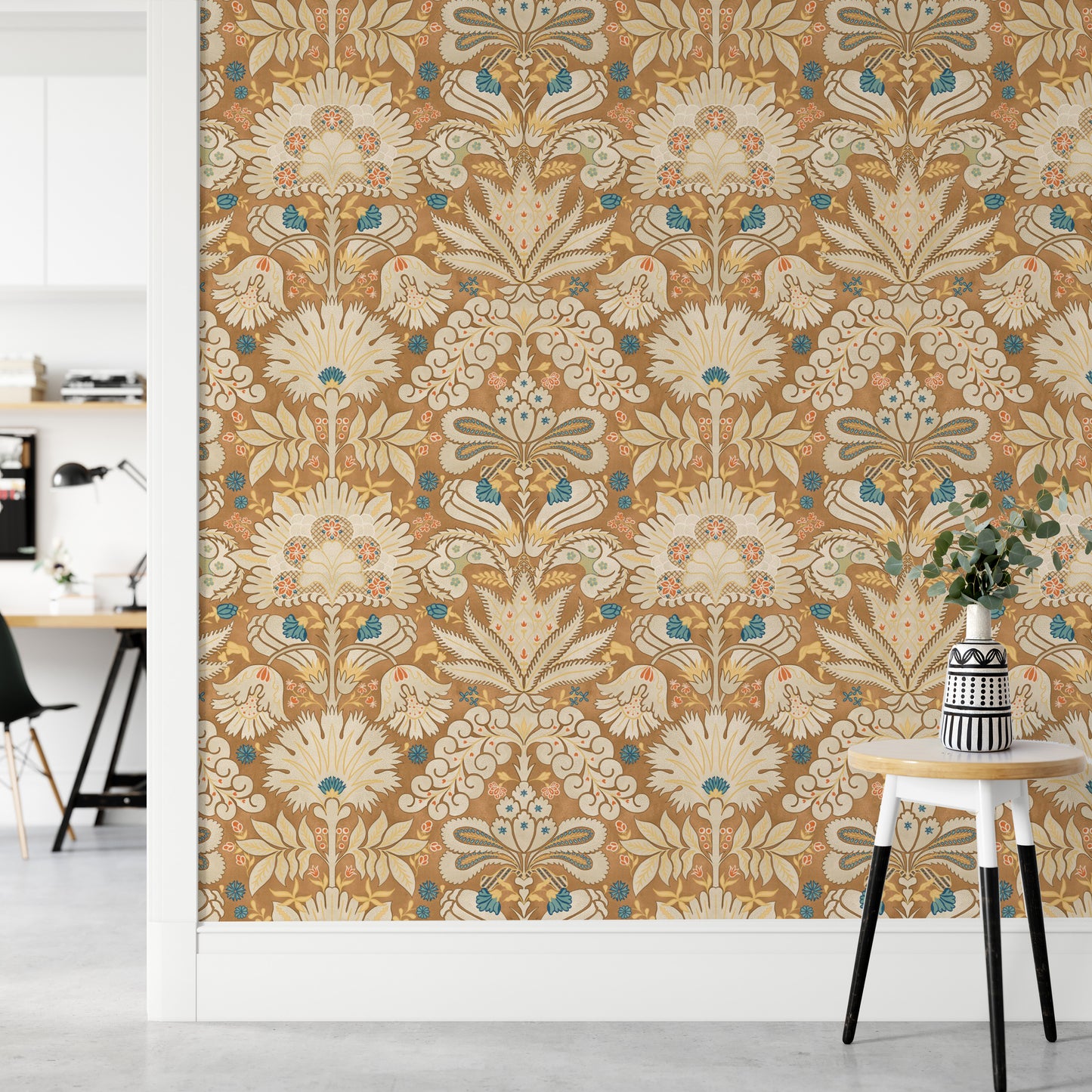 Botanic Damask Cream Rust