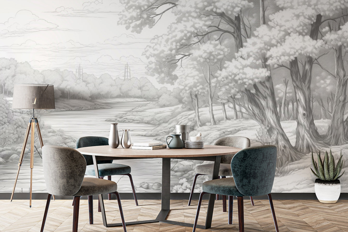 Monotone Jungle Adventure Wall Decor