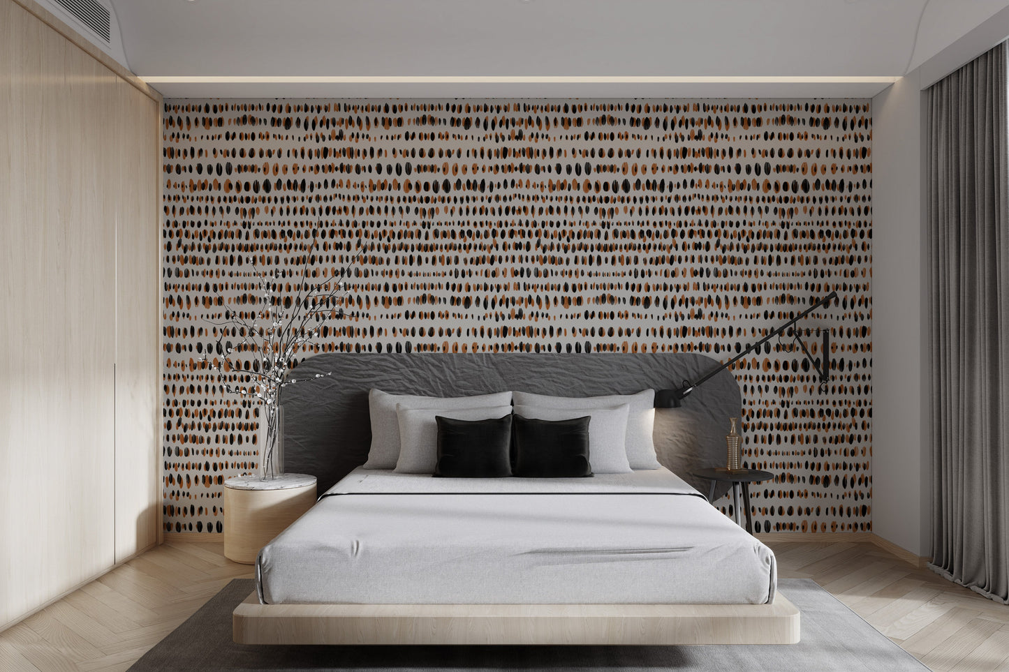 Creative Orbit Strokes Pattern Wall Mural