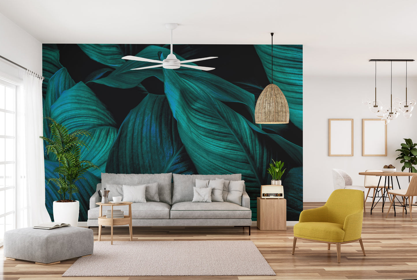 Exotic foliage wallpaper for unique walls