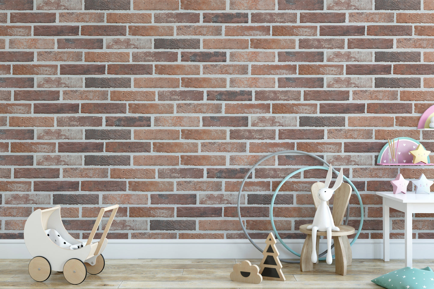 Weathered Brick Wall Mural