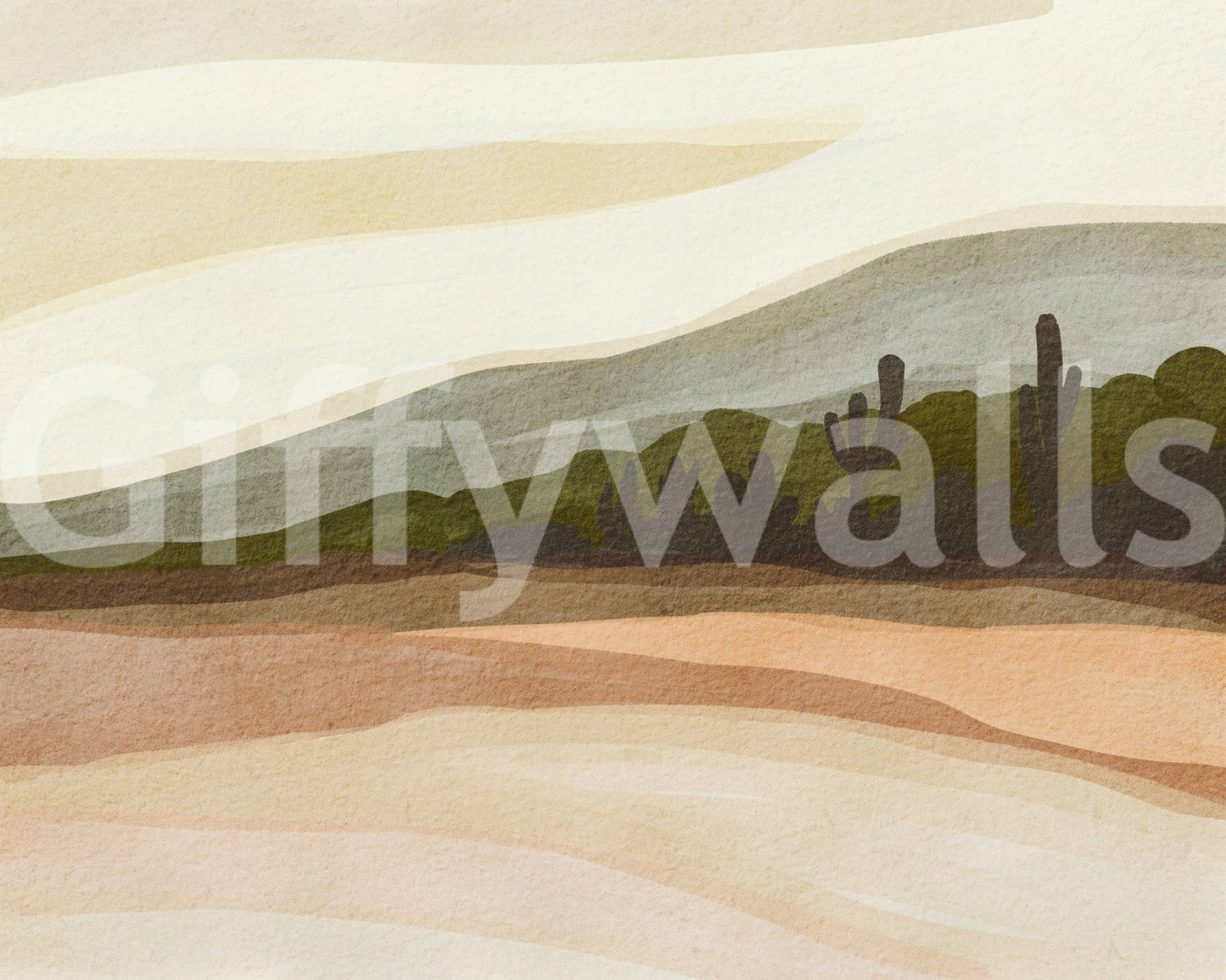 Stylish wallpaper for walls with natural art