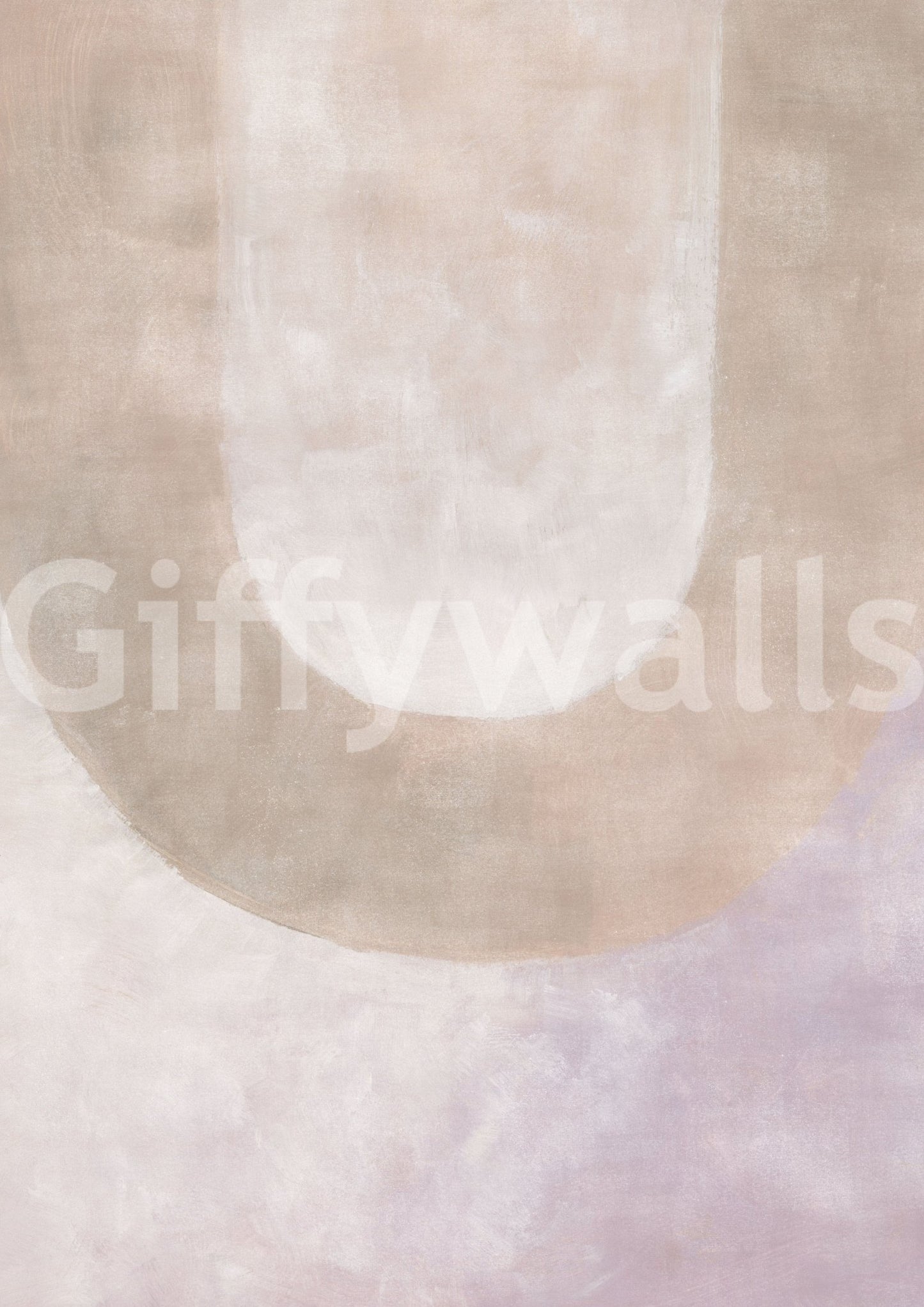 Watercolor earth tones wall design