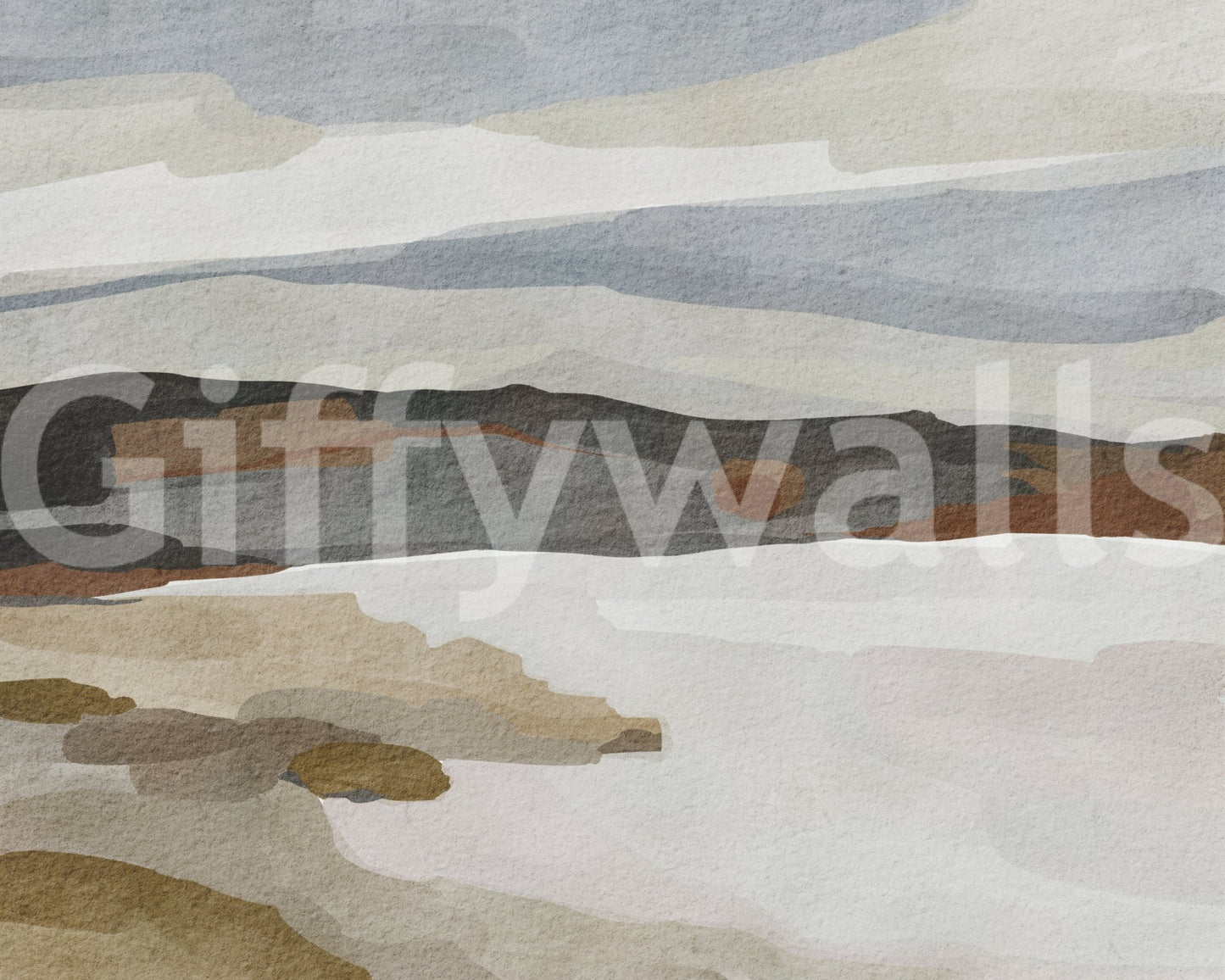 Stylish wallpaper mural for walls with nature theme