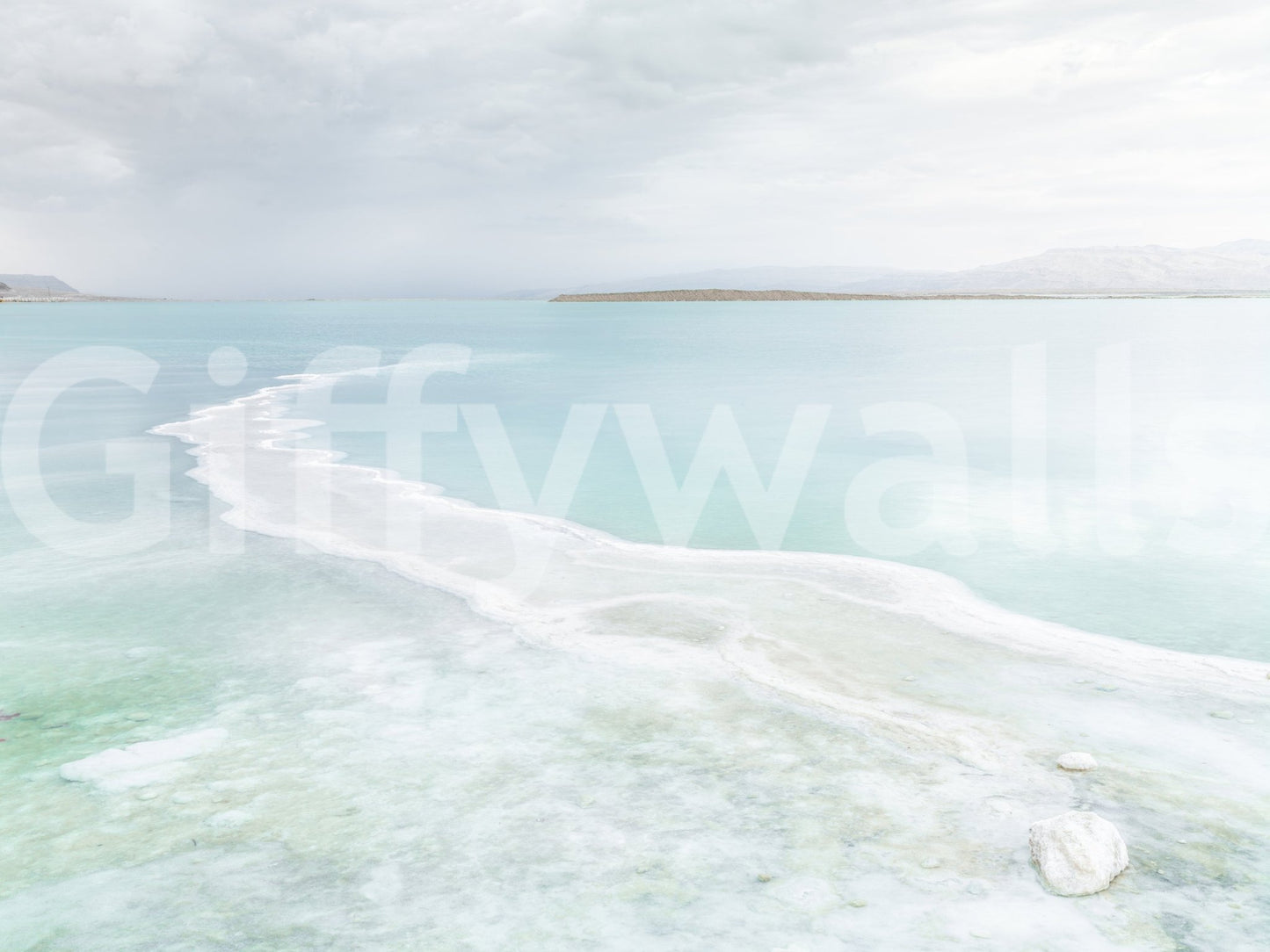 Fluid water pattern wallpaper for a hallway wall mural.