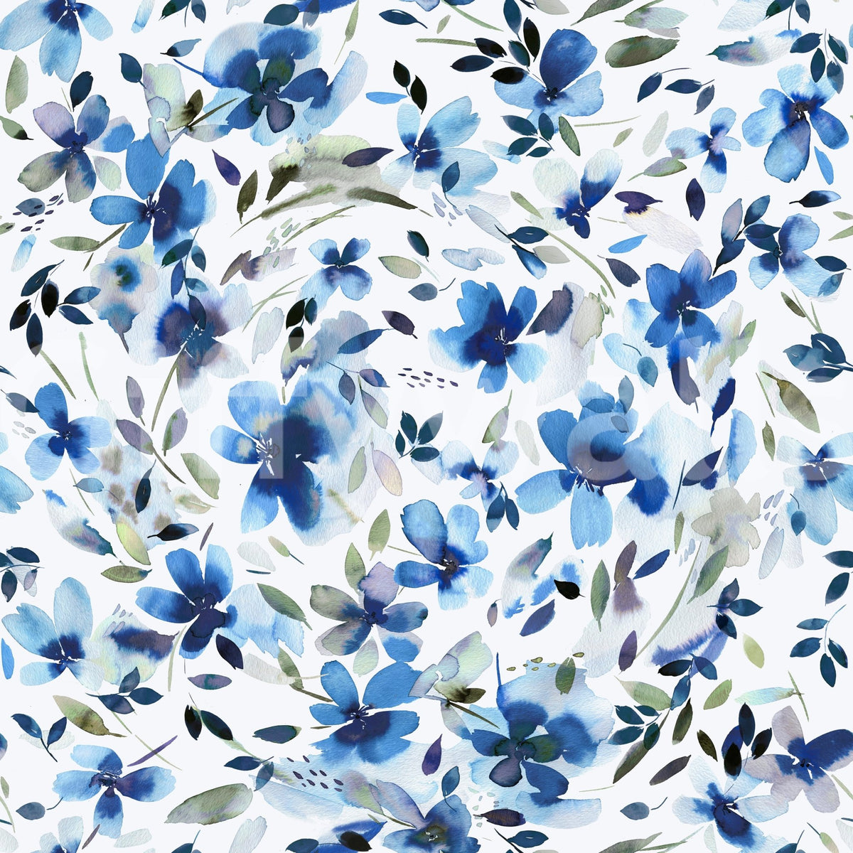 Soft aquatic tones wall mural, GD760