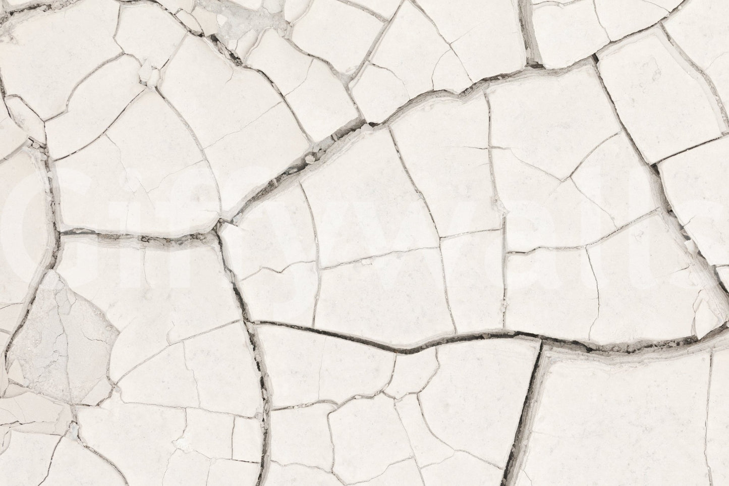 Artistic texture of the Arid Earth Abstract peel and stick mural behind a console.