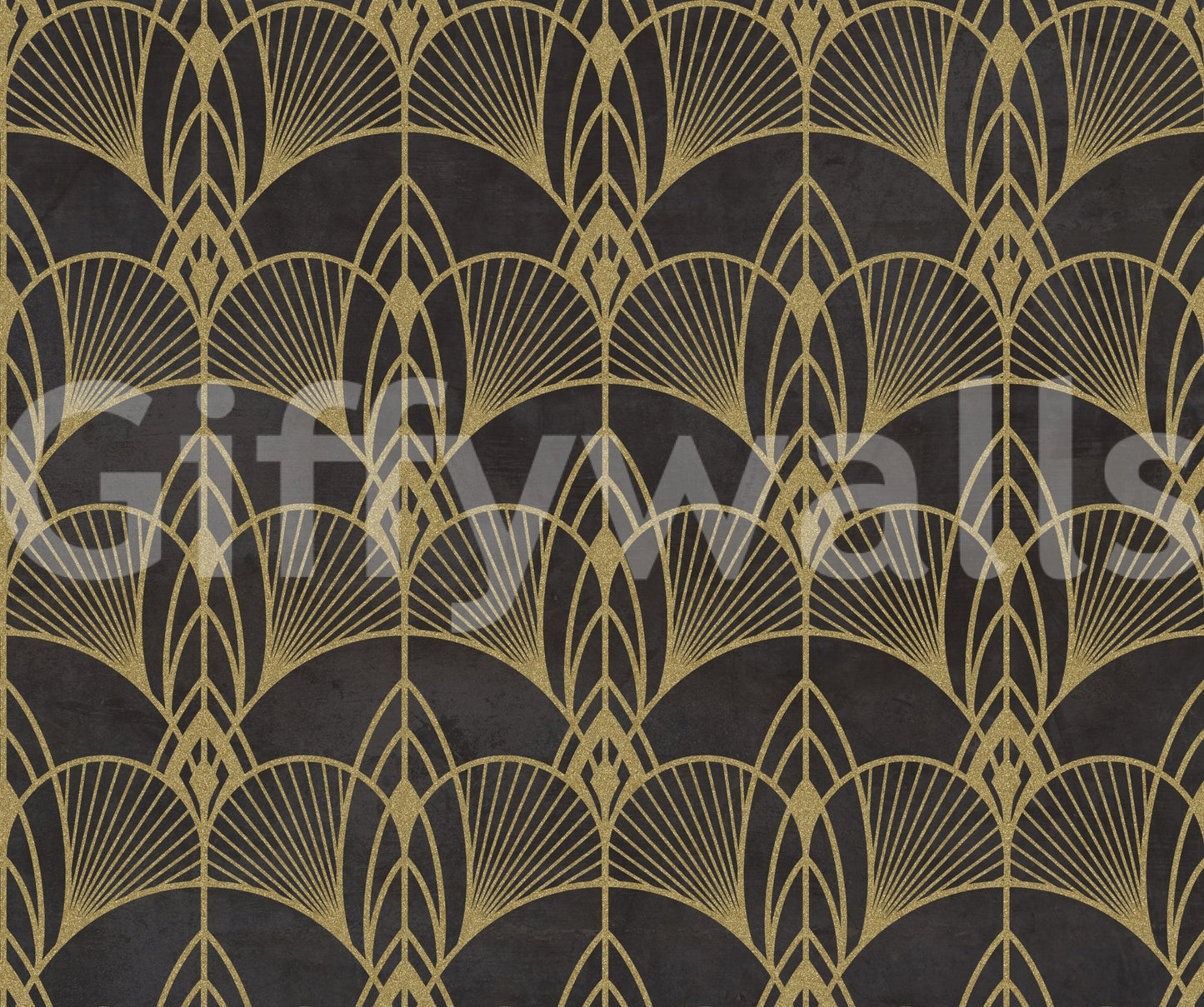Art Deco Black Glamour Wallpaper