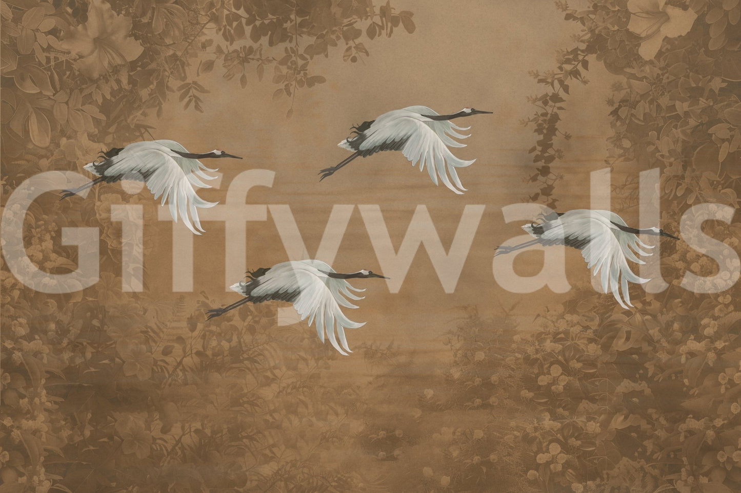 Asian Avian Dream Wall Mural