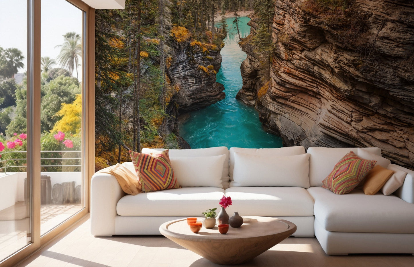 Autumn Serenity at Athabasca Falls Wallpaper - Giffywalls