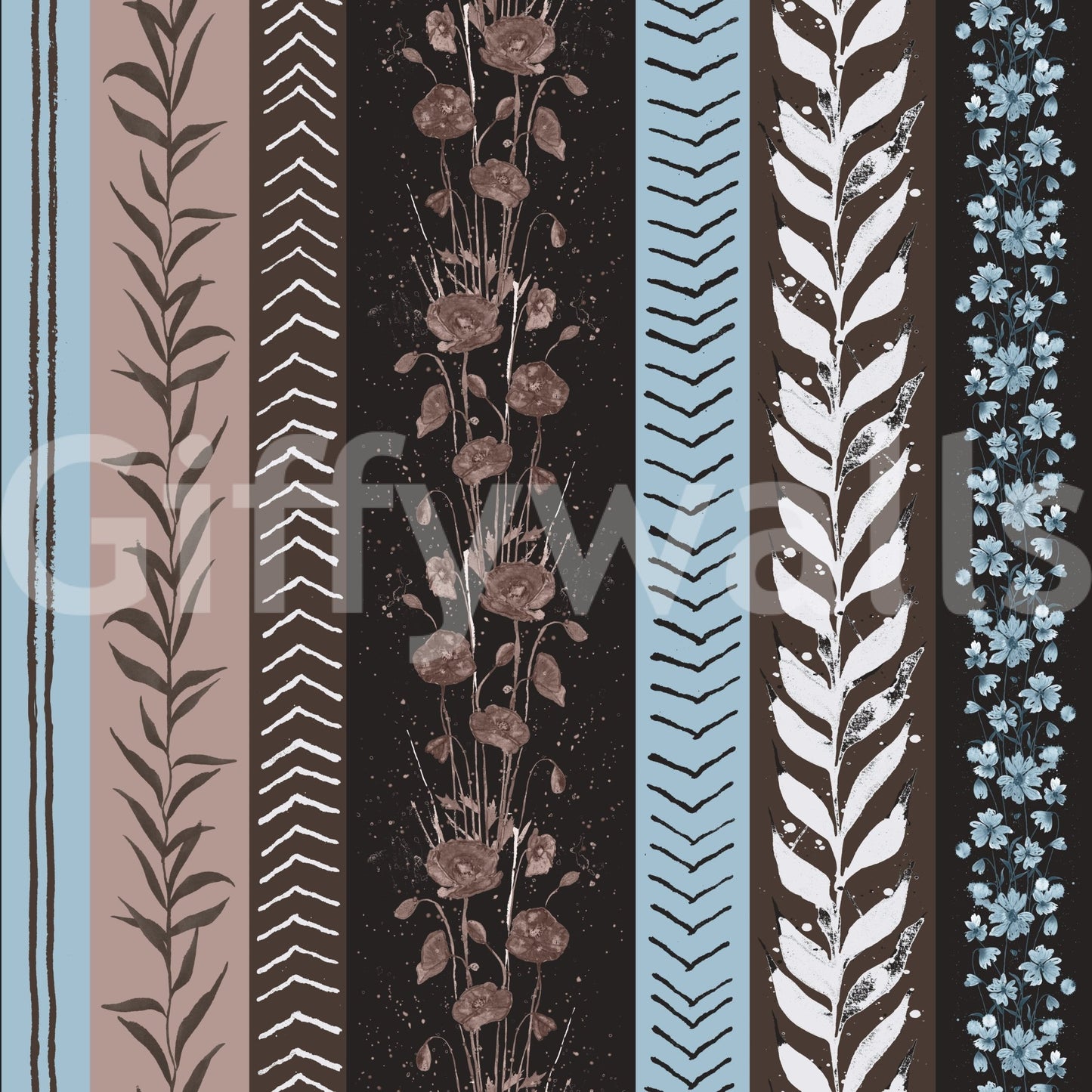 Unique striped wallpaper with a creative twist.