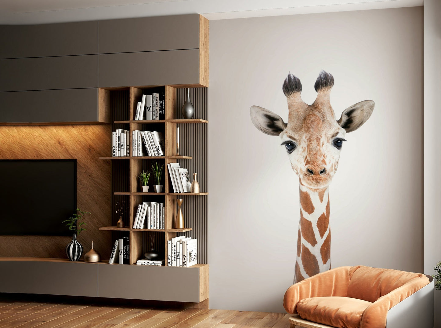 Nature-themed baby room wallpaper GD735