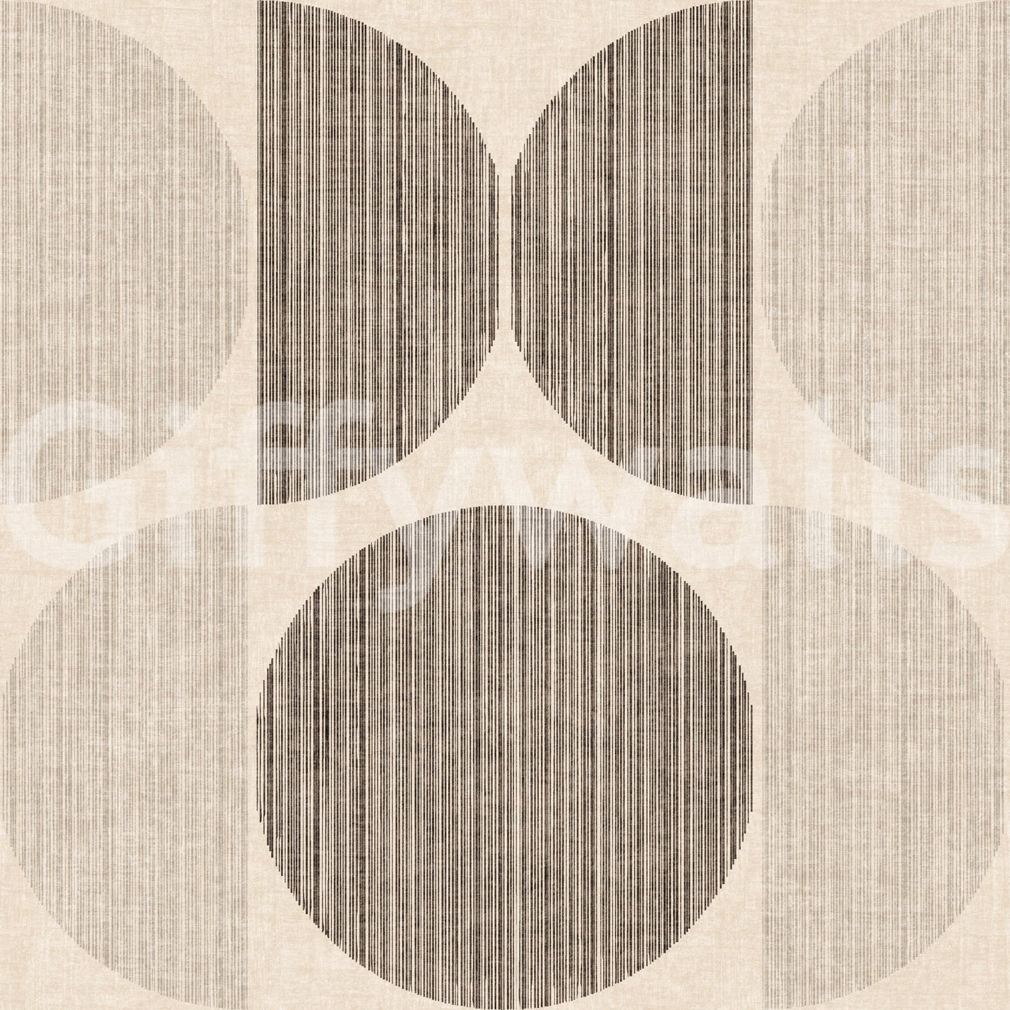 A high-quality beige geometric wall mural for walls.