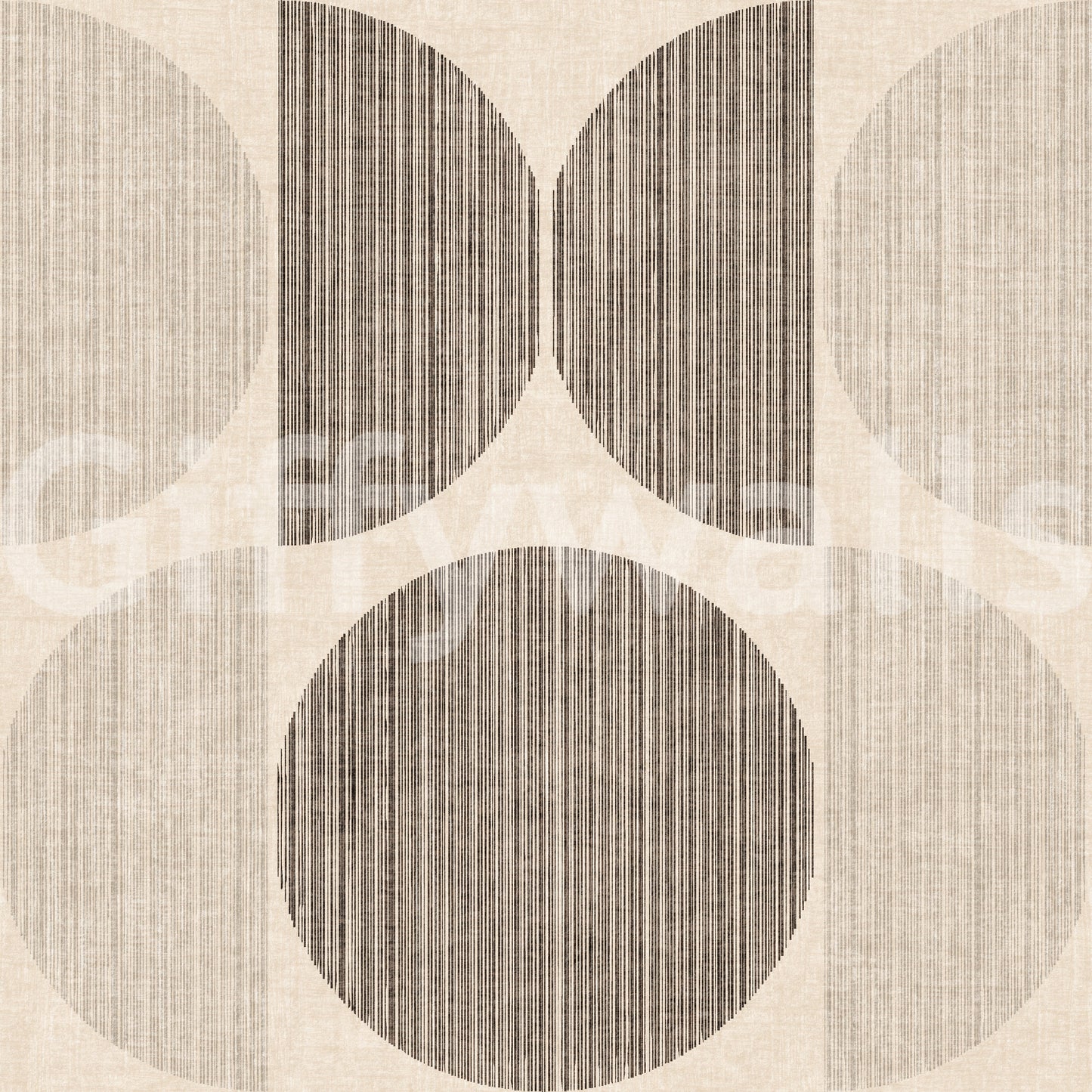 A high-quality beige geometric wall mural for walls.