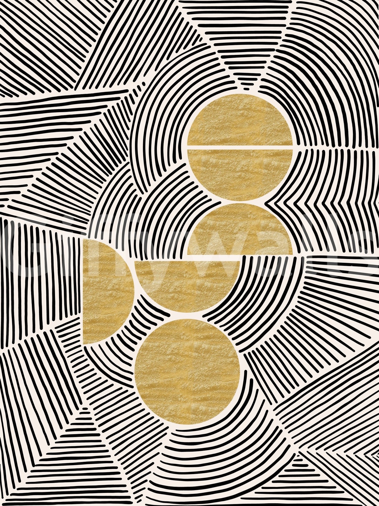 Bauhaus - Tribal Wall Mural wallpaper mural for an industrial style lounge., GD7843