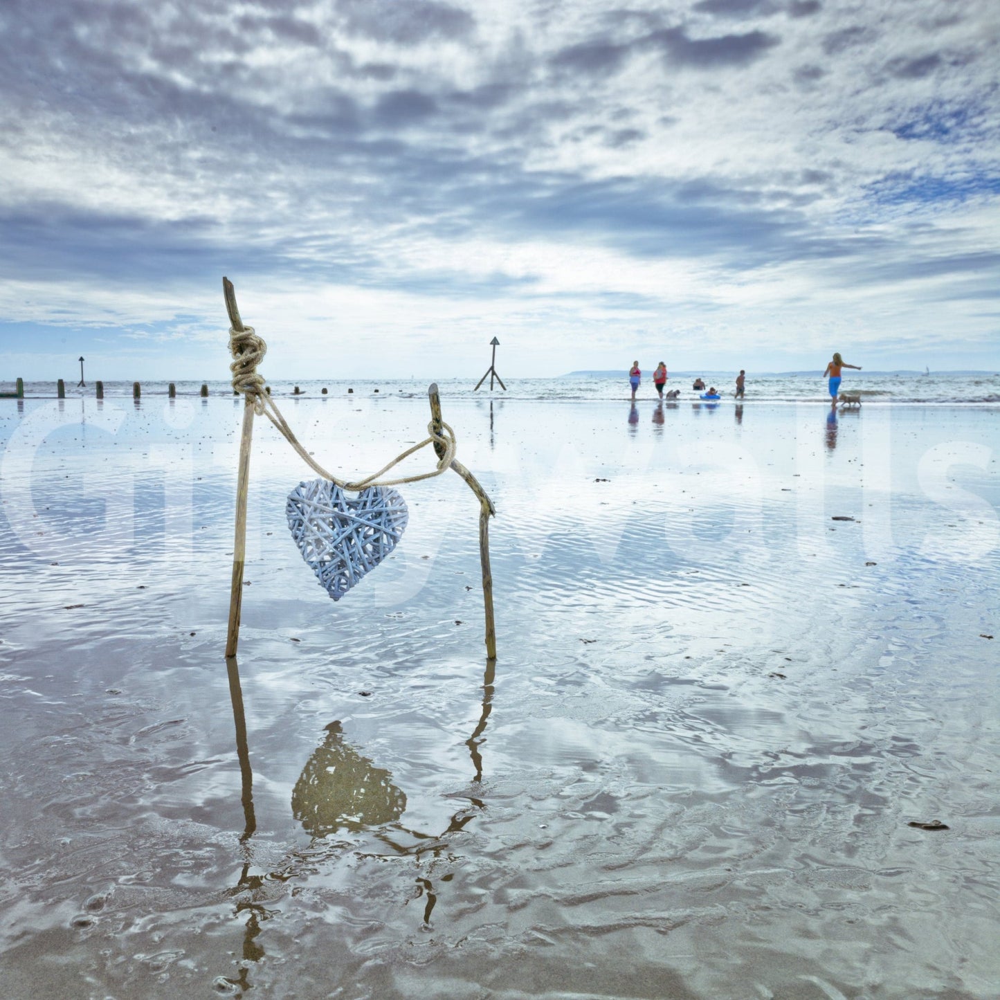 Scenic summer wallpaper providing a calm and relaxing interior feel.