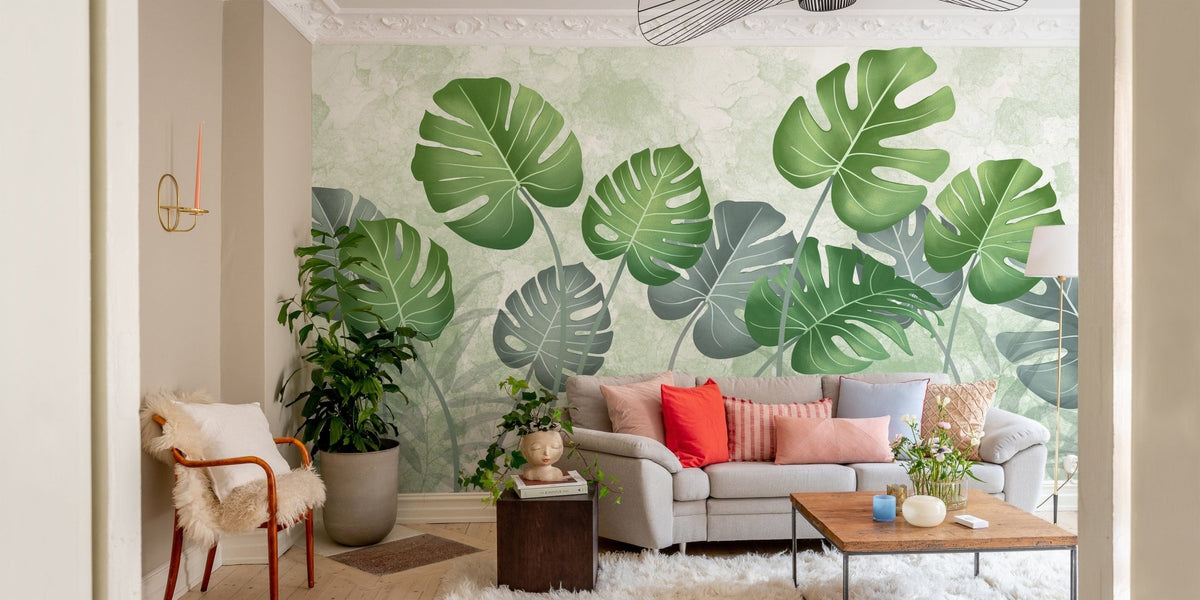 Scenic tropical tree wallpaper style B230