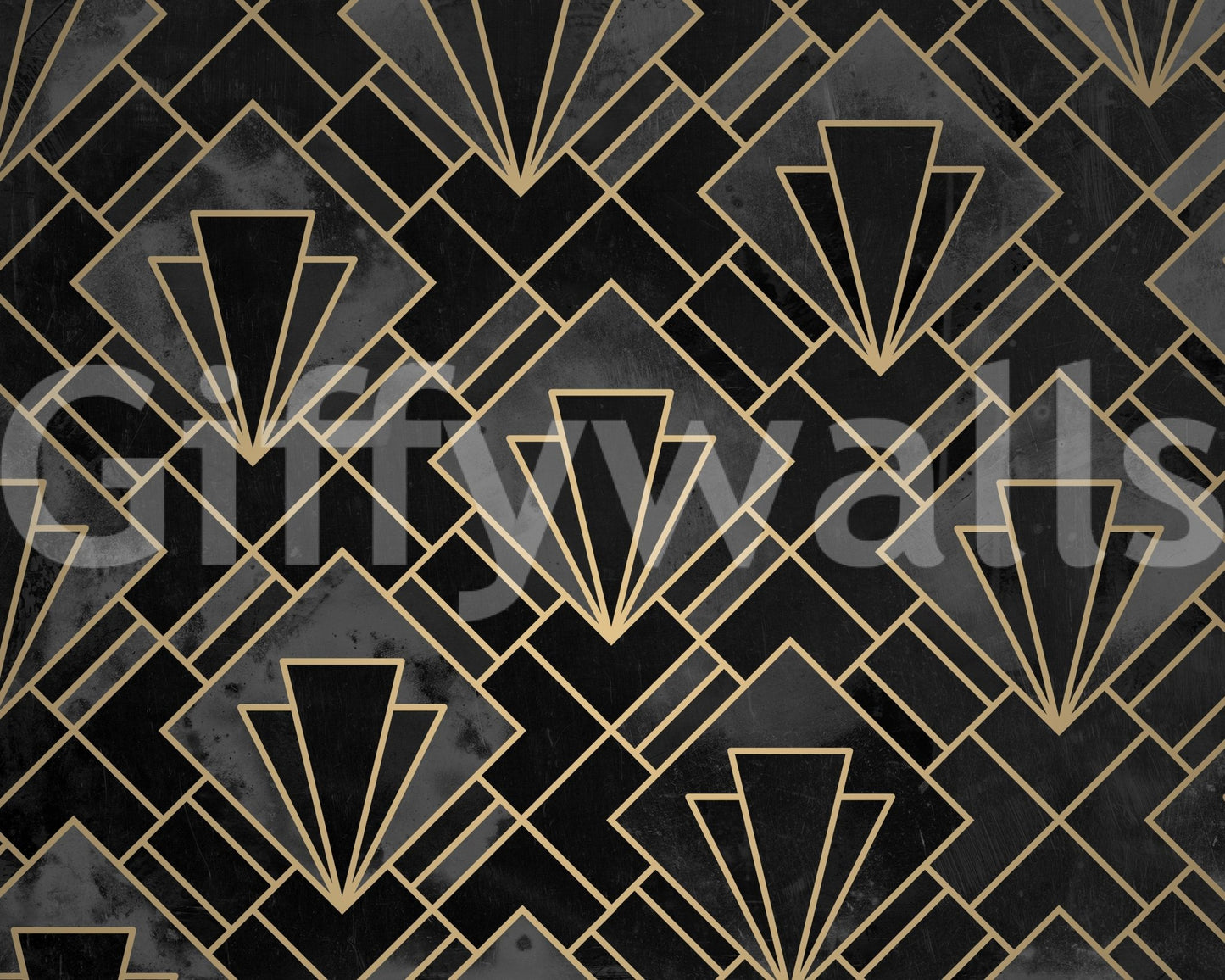 Contemporary mural wallpaper with mosaic look