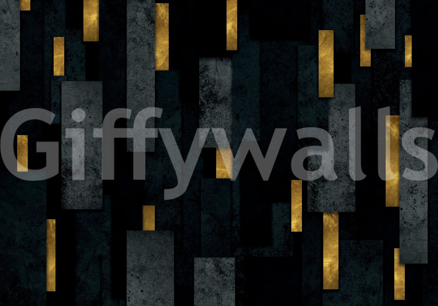 Black Urban Charcoal Spires Wall Mural for Modern Style