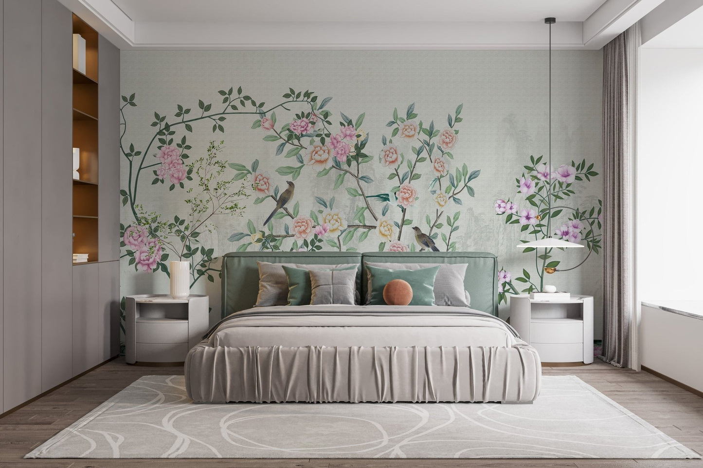 Elegant Garden Flowers Wallpaper, A510