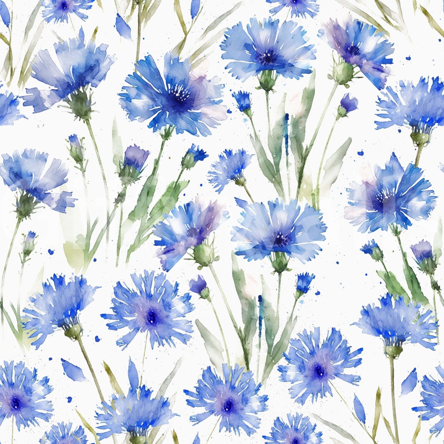Blue Cornflower Dream Wallpaper