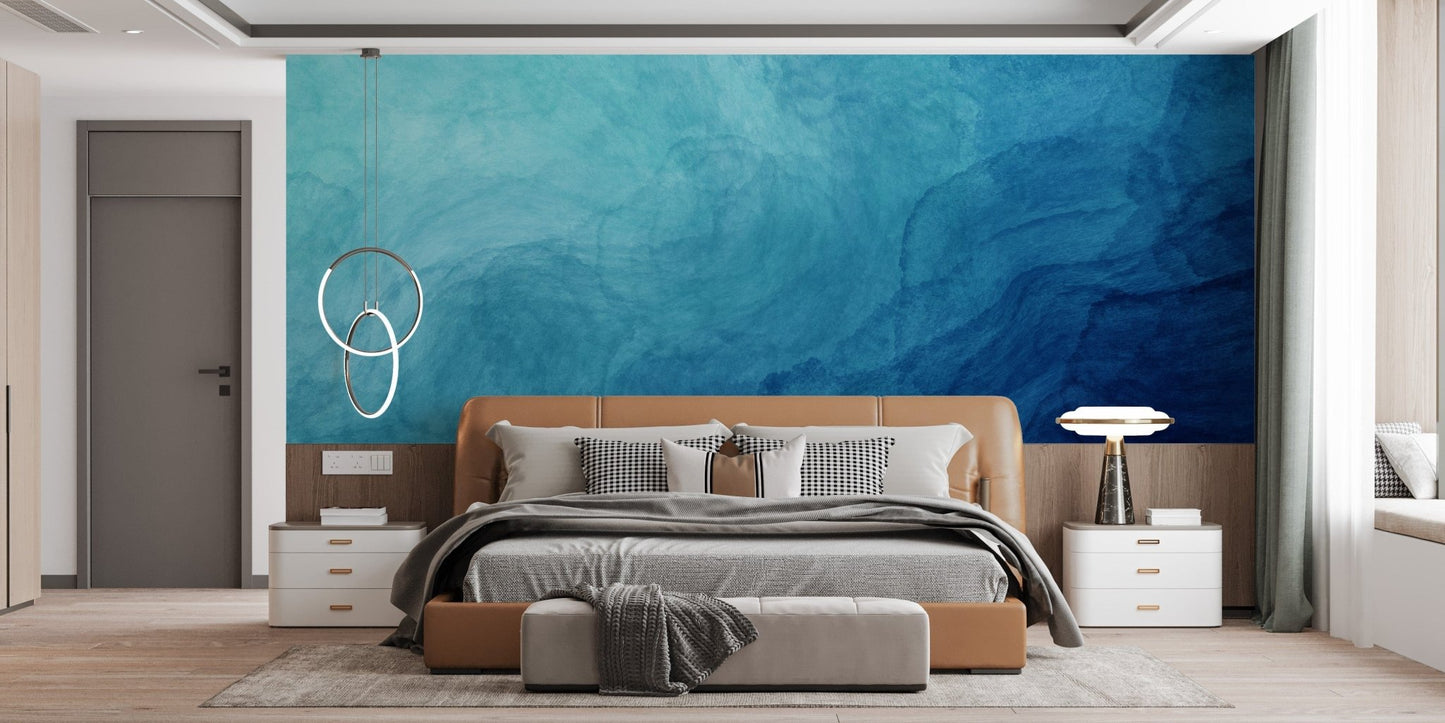 Bedroom Elegance: Ocean Explosion Wallpaper for Walls A583
