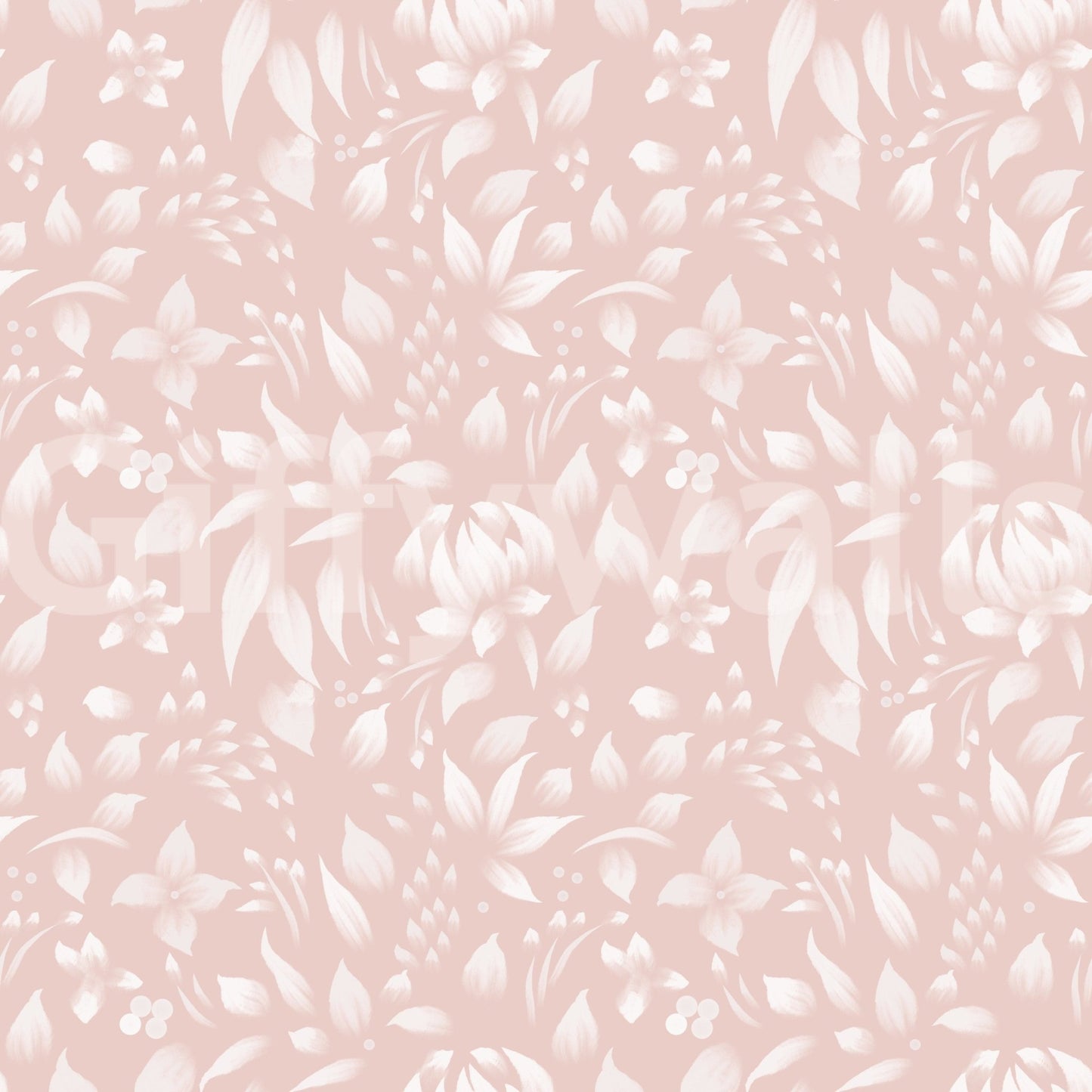 Charming repeating Blush blooming spring calming flowers Wallpaper backdrop.