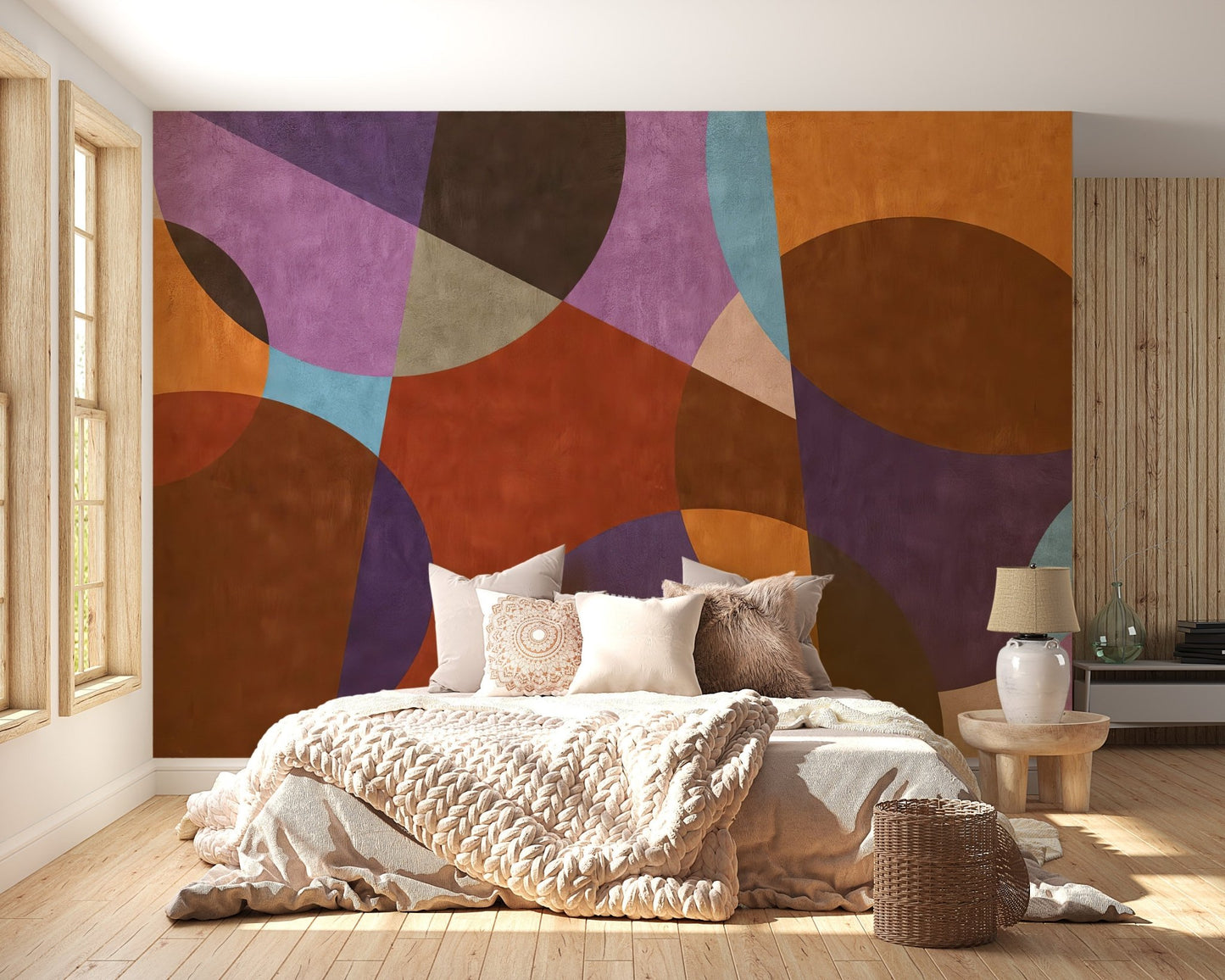 Bohemian Chic Mural makes bedrooms vibrant and full of personality