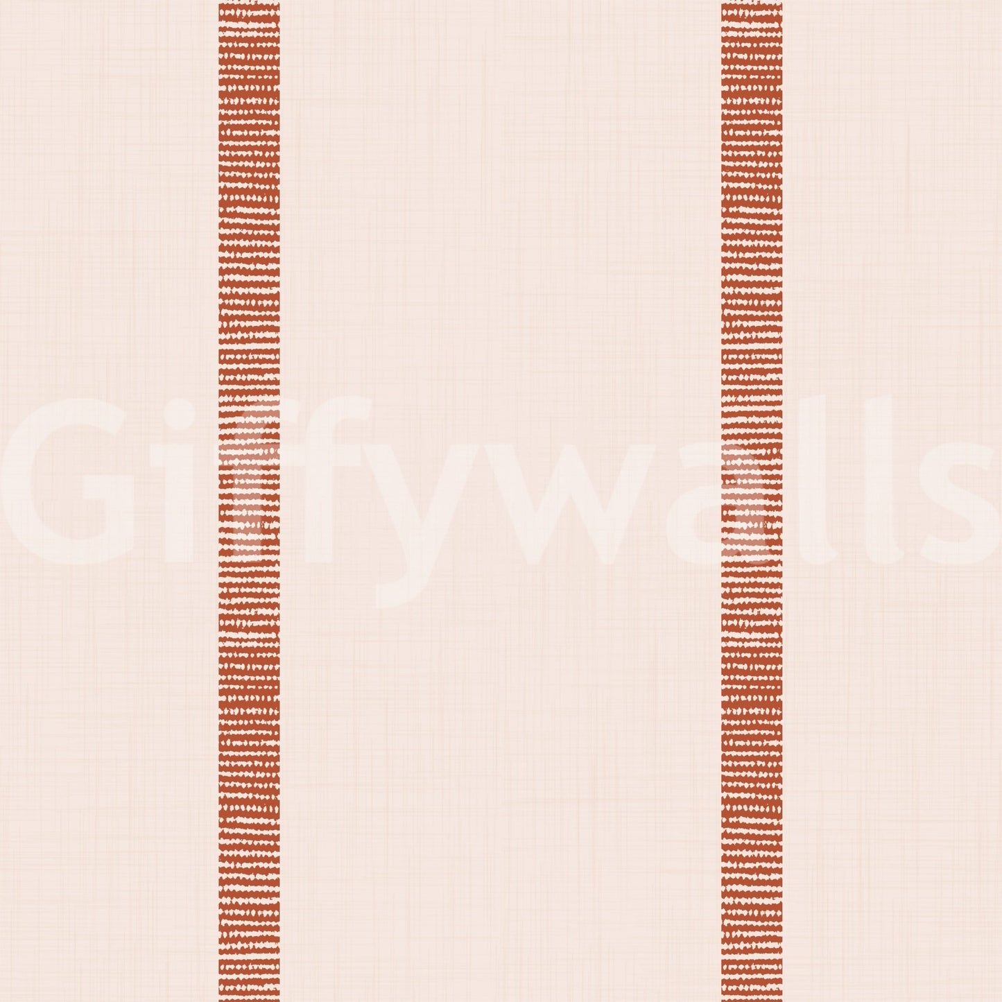 Elegant beige terracotta striped wallpaper