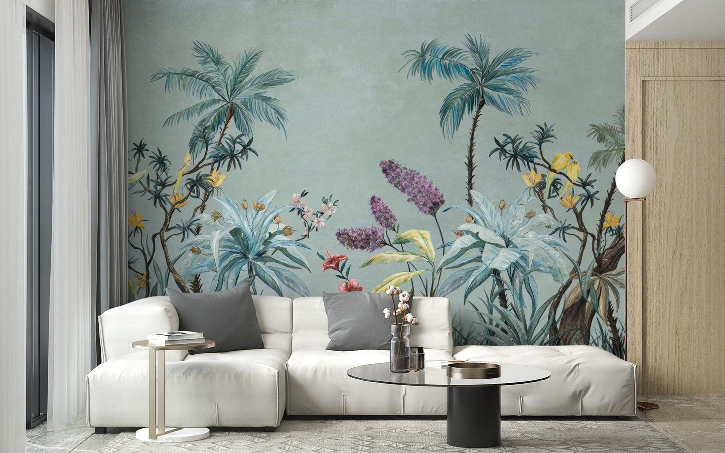 Colorful Flower Pattern Wallpaper