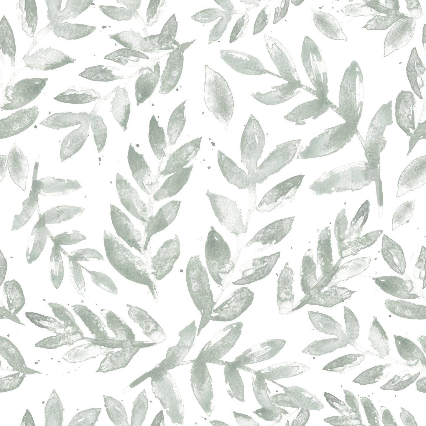 A seamless pattern of flowers and leaves on a wall