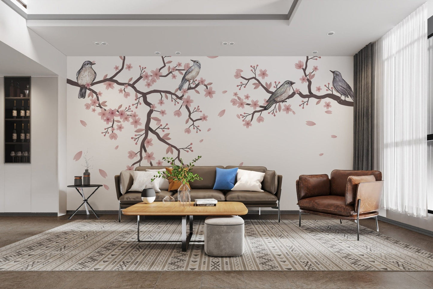 Blossom beauty: Cherry Serenade Wall Mural, B816