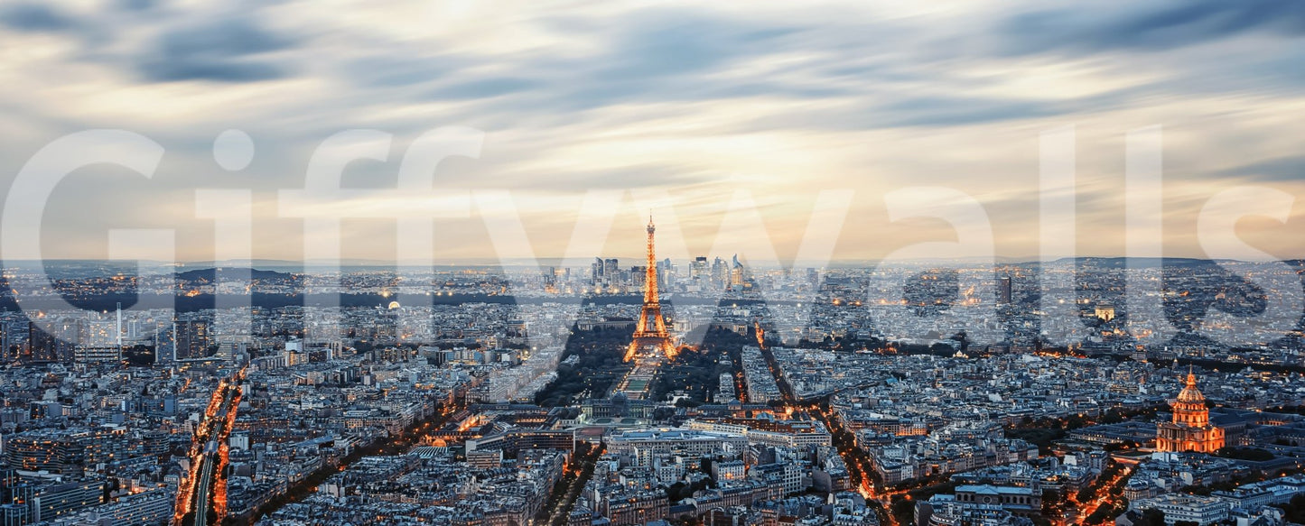 City of Lights Wall Mural