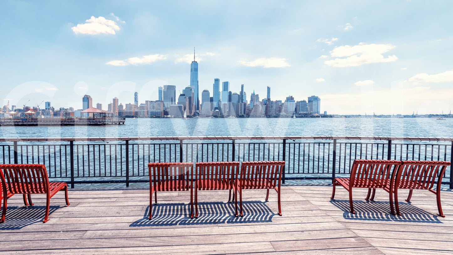 City Skyline View wallpaper for walls Freedom Tower.