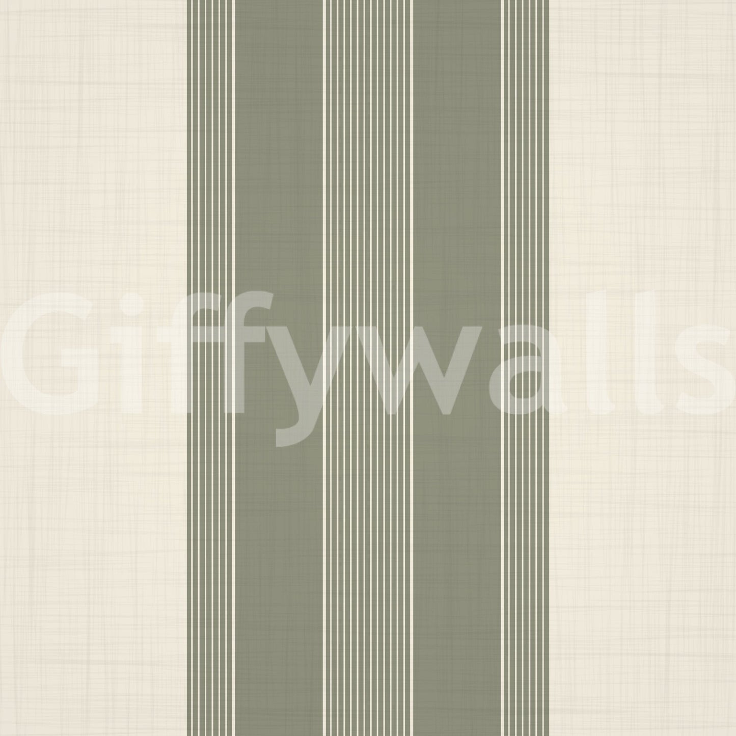Classic sage flower stripe pattern