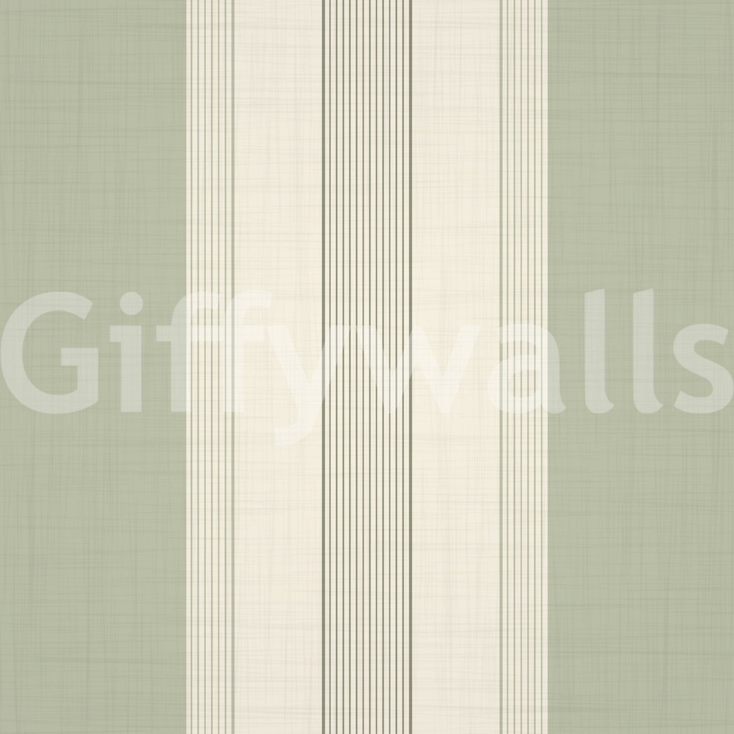 Subtle stripe pattern in sage tone