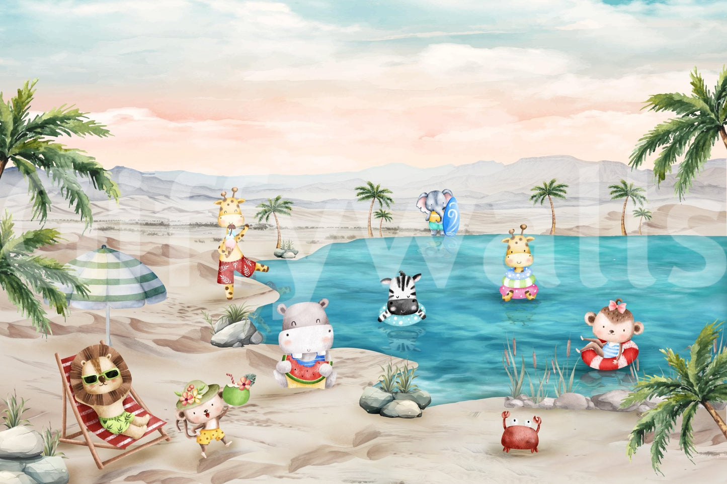 The design has a gentle and calming aesthetic.