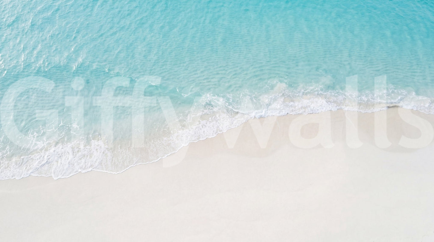 Coastal Serenity wall mural with smooth coastal pattern
