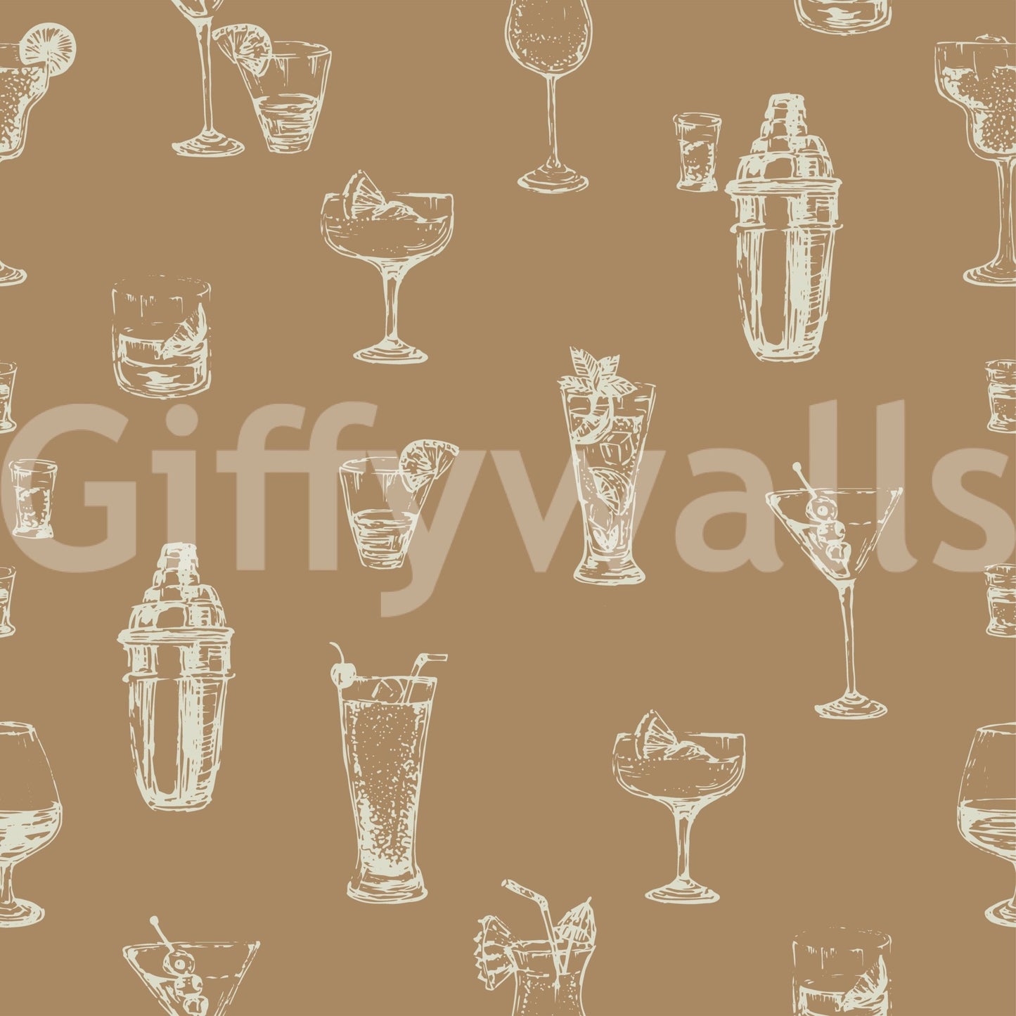 Cocktail Hour Chic Wallpaper