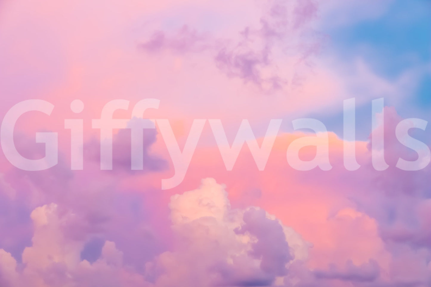 Peaceful sky-inspired mural for walls