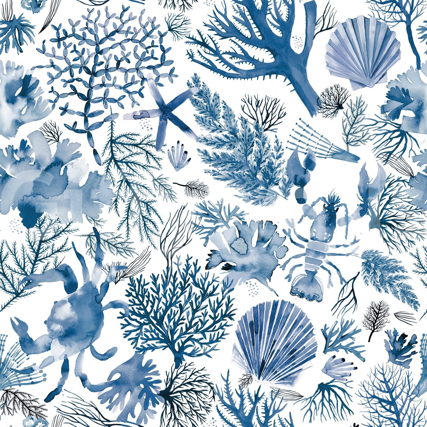 Ocean-inspired wall covering