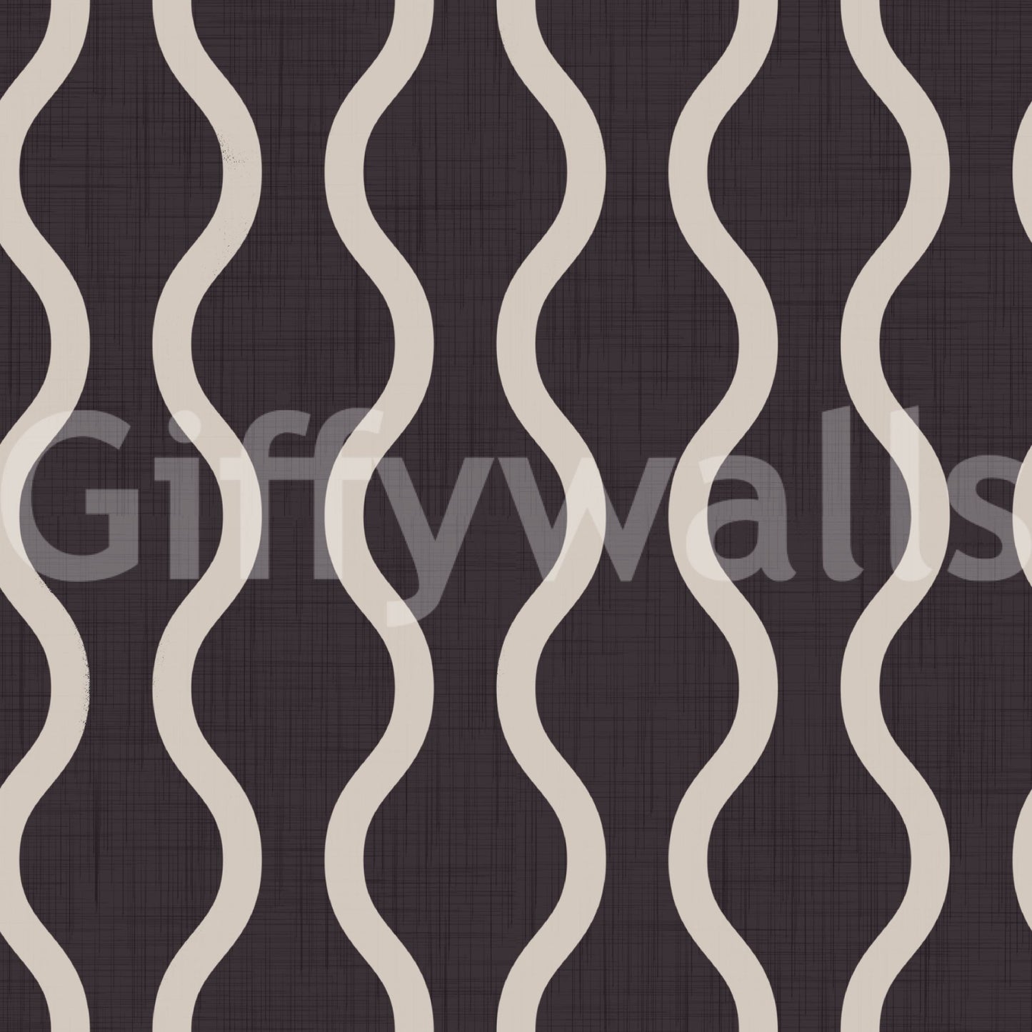 Cozy Scandi Folk Charcoal Warm Linen - Craft Stripe Wallpaper