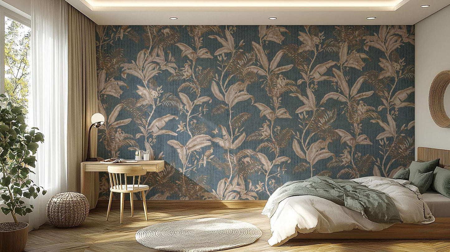 Tropical wallpaper mural perfect for adding natural elegance.