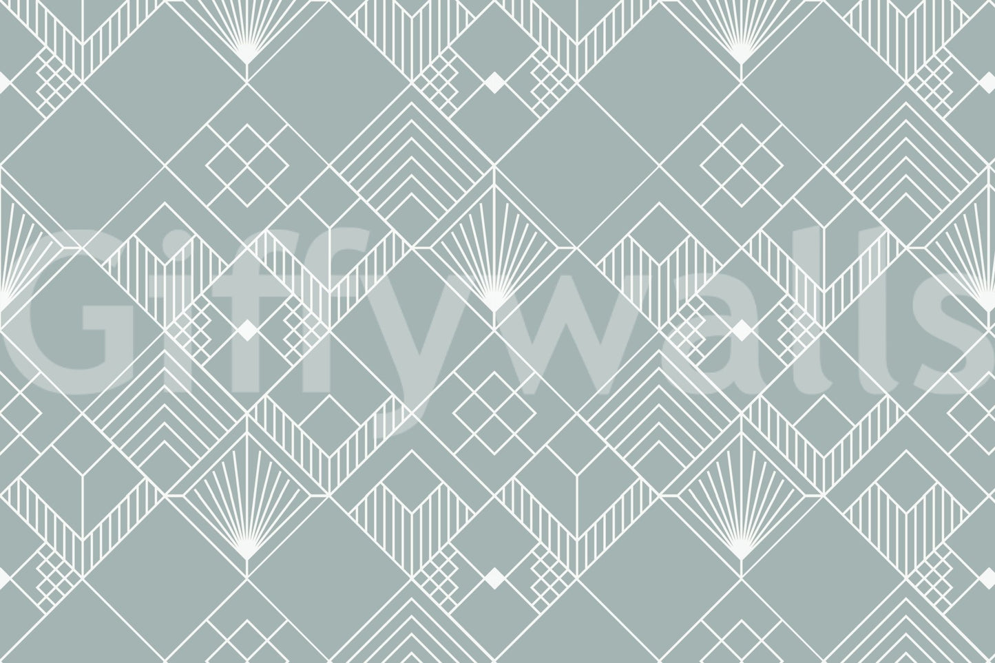 Deco diamonds, peaceful and calm