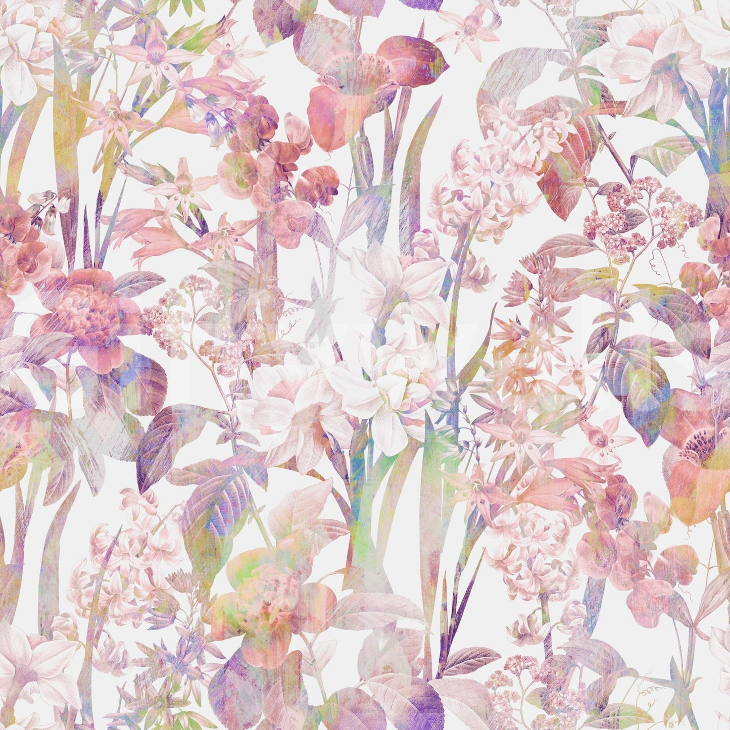 A detail of the brushstrokes and tones in the design.