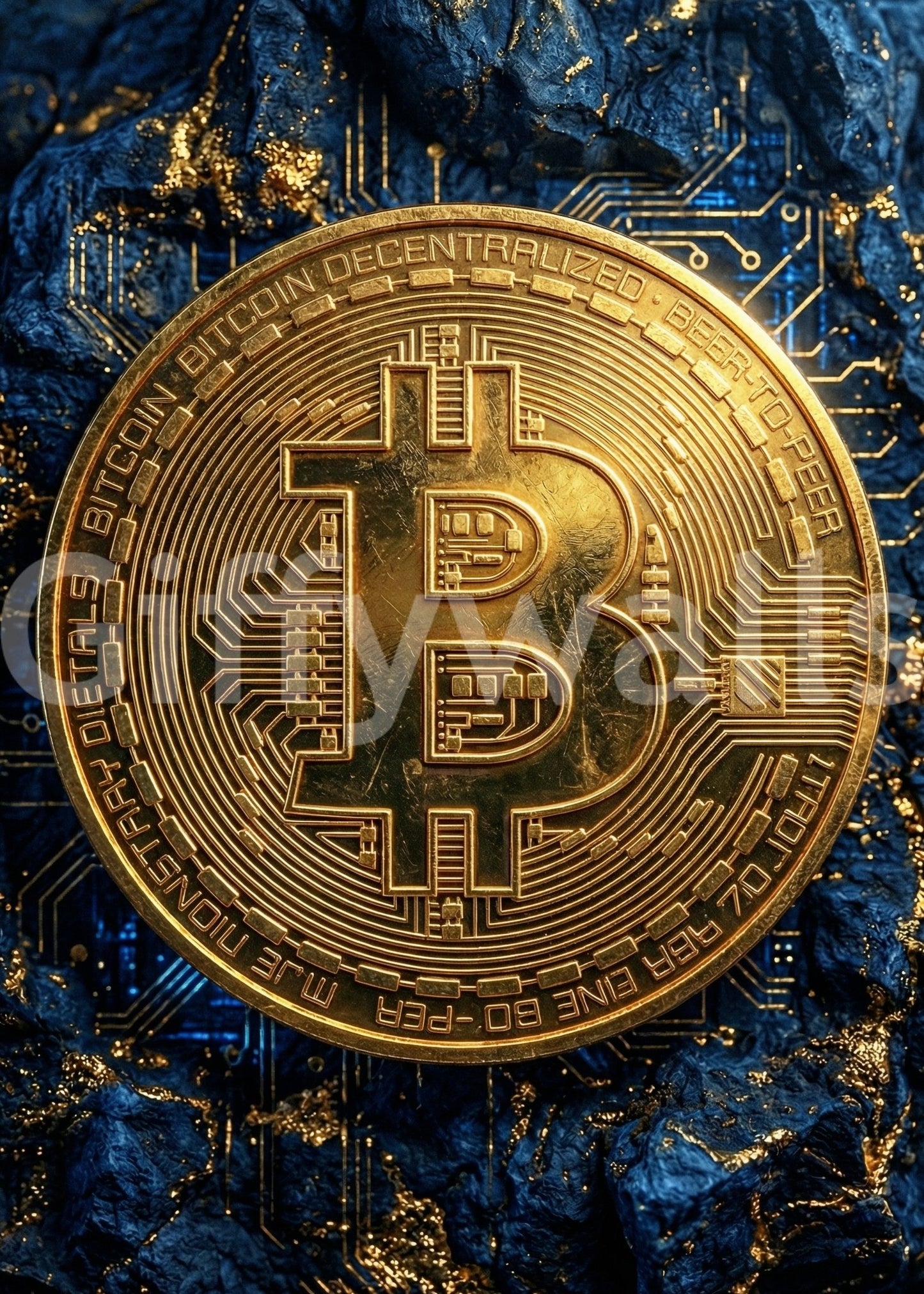 Digital Gold Standard Wall Mural