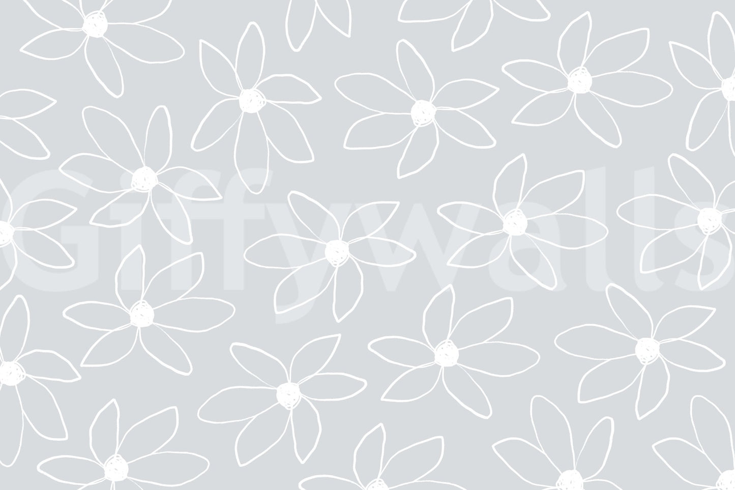 A high-quality serene flower wall mural for walls.